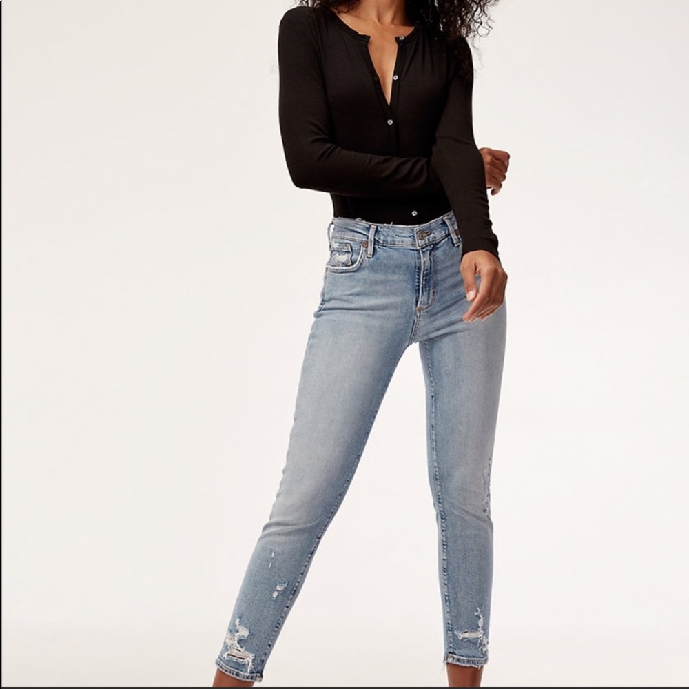 AGOLDE Sophie hi rise crop